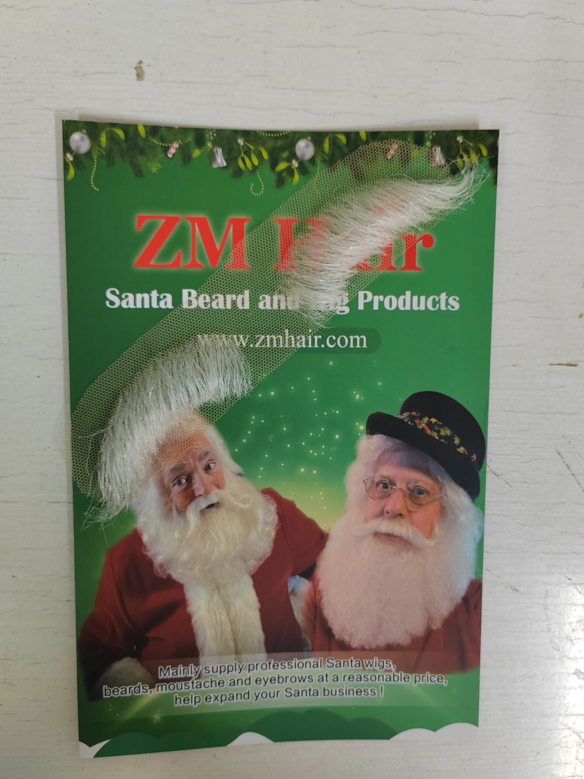 Santa moustache
