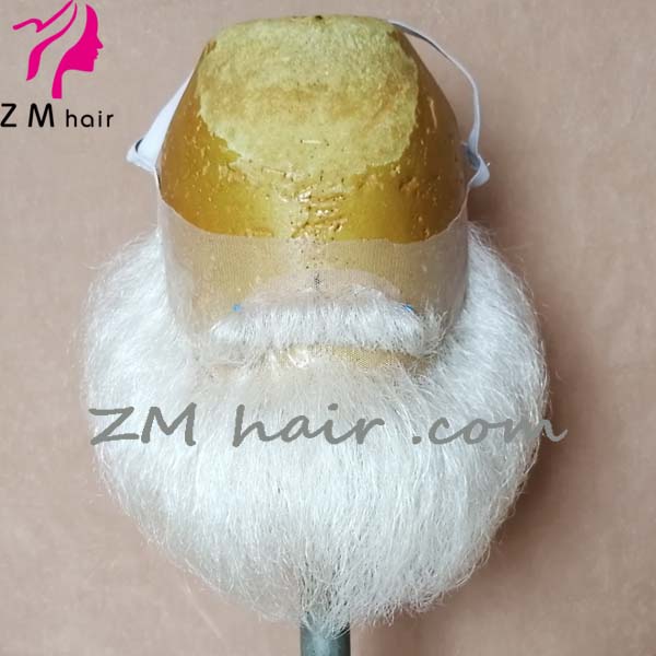 2019 new short yak hair santa claus full lace beard moustache set B18