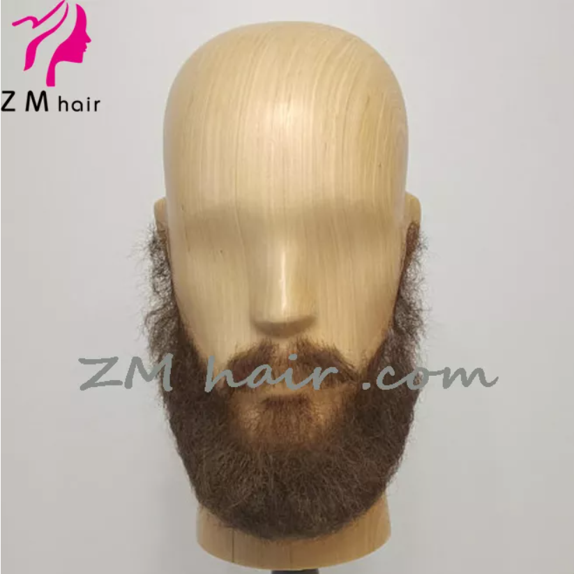 Realistic Real Human Hair Full Handmade Lace Fake Beard Kit F 28 Zm Hair
