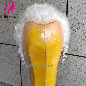 Mrs Claus Yak Hair Full Lace Wig with Top Bun Mrs-08