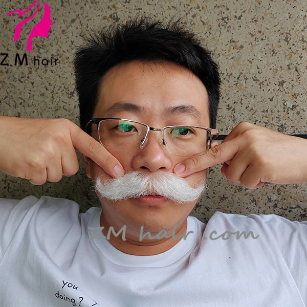 New texture yak hair Santa moustache M-13N - Image 2