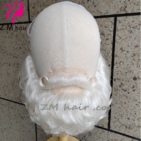 Stock short yak hair Santa beard set K-01 (4) short santa beard