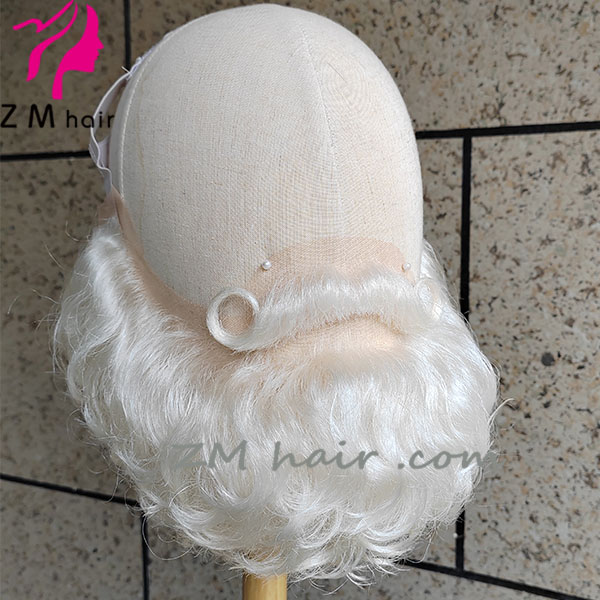 Stock short yak hair Santa beard set K-01 (5) short santa beard
